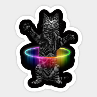 HULA-HOOP CAT Sticker